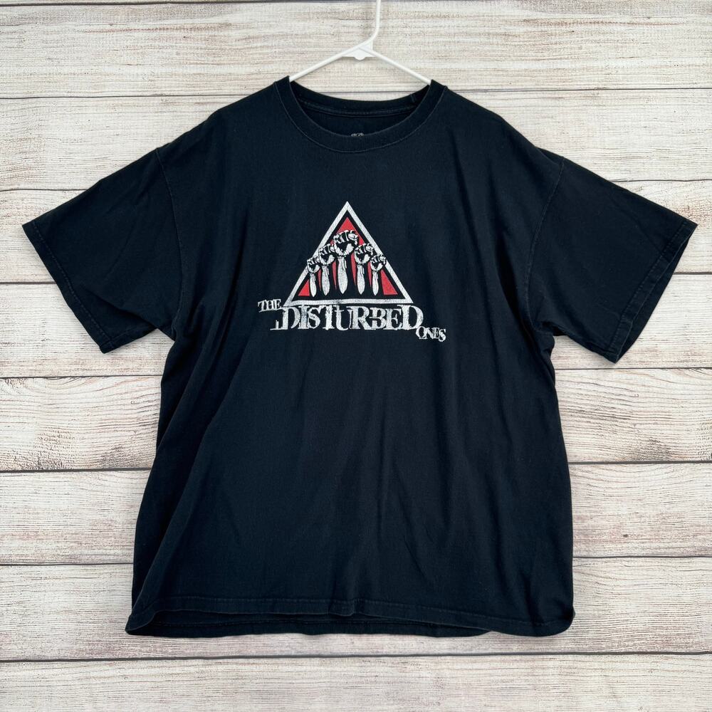 The DIsturbed Ones Fanclub T-Shirt Men's XL Black Concert Merch Heavy Metal